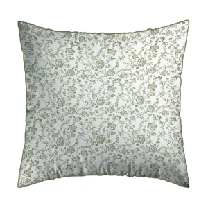 Set de 2 taies d'oreiller satin de coton - Parterre de Roses vert*Rodier Best