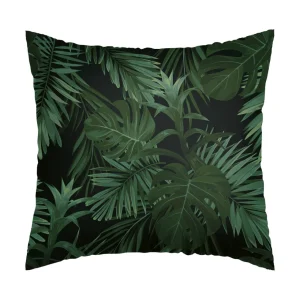 Set de 2 taies d'oreiller satin de coton - Jungle Vert*Chevignon New