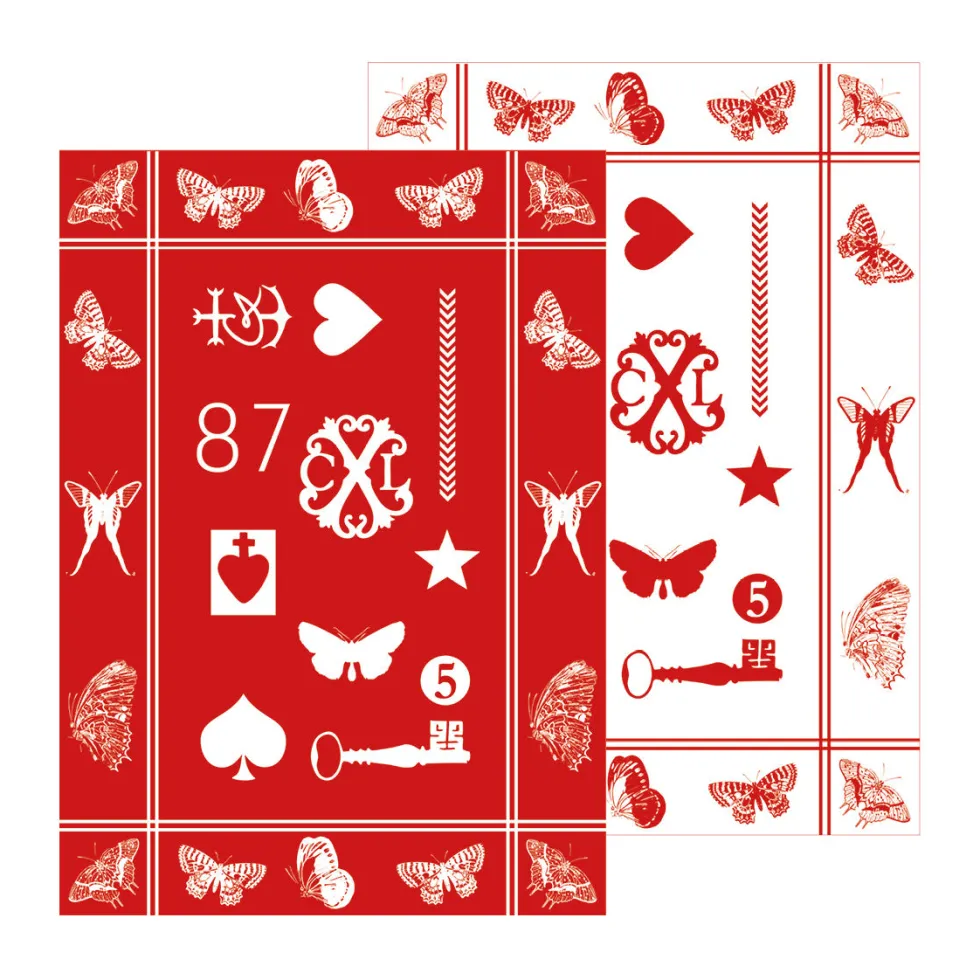 set_de__torchons__amulett_0.webp SET DE 2 TORCHONS - Amulette Rouge/Blanc*CXLbyChristianLacroix New