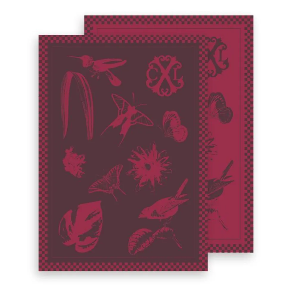 set_de__torchons_primaver_0.webp SET DE 2 TORCHONS PRIMAVERA - Gris foncé / Bordeaux*CXLbyChristianLacroix Best