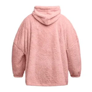 Sweat plaid en polaire ultra doux et confortable - Rose clair*Maison Héritage Online