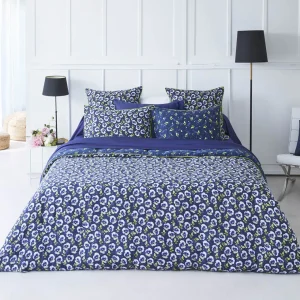 Taie de traversin - Pansy small Blue foncé*Cacharel Outlet