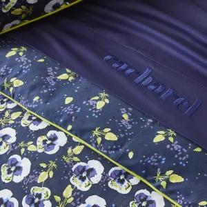 Taie de traversin - Pansy small Blue foncé*Cacharel Outlet