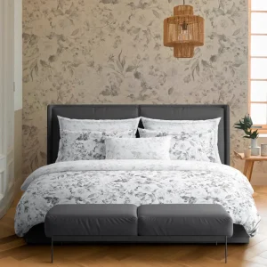 Taie de traversin - Roseraie Noir/gris*Rodier Sale