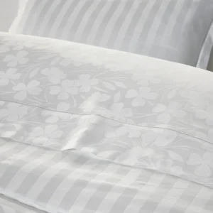 Taie de traversin - tissé Jacquard - Petit Chênes Blanc*Rodier New