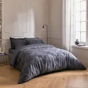 Taie de traversin - Toile Fleurie gris foncé*Rodier Discount