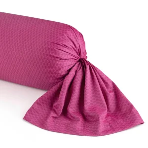 Taie de traversin satin de coton - Garden Micro Framboise*CXLbyChristianLacroix Outlet