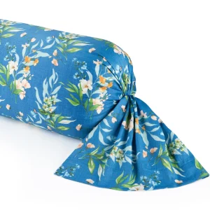 Taie de traversin satin de coton Belle de nuit Bleu - 43 x 210 cm*Rodier Hot