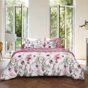 Taie de traversin satin de coton - Garden Micro Framboise*CXLbyChristianLacroix Outlet