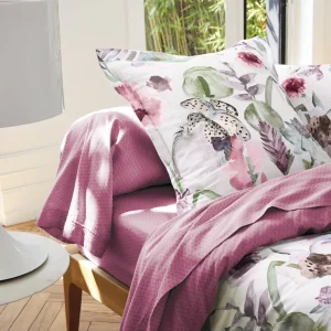 Taie de traversin satin de coton - Garden Micro Framboise*CXLbyChristianLacroix Outlet
