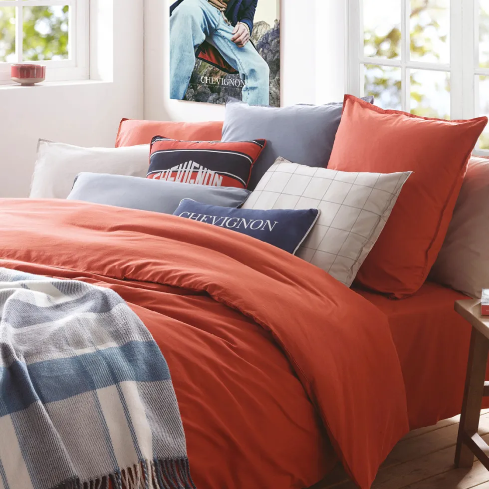 taie_doreiller_coton_lav__2.webp Taie d'oreiller coton lavé - Orange*Chevignon Online