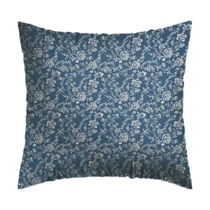 Taie d'oreiller coton percale fleurs - Bleu*Chevignon Fashion