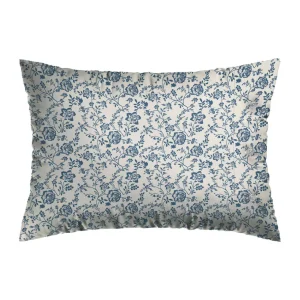 Taie d'oreiller coton percale fleurs - Bleu*Chevignon Fashion