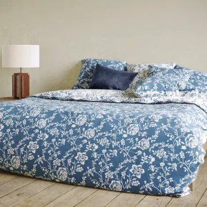 Taie d'oreiller coton percale fleurs - Bleu*Chevignon Fashion