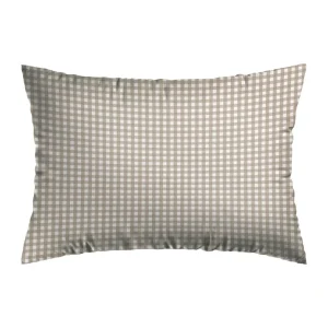 Taie d'oreiller coton Vichy - Taupe*Chevignon Discount