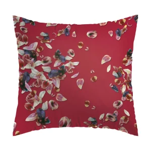 Taie d'oreiller satin de coton Aurore Rouge*Cacharel Sale