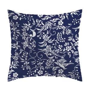 Taie d'oreiller satin de coton Birds Bleu*Cacharel Hot
