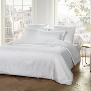 Taie d'oreiller satin de coton - tissé Jacquard - Victorian blanc*Chevignon Best