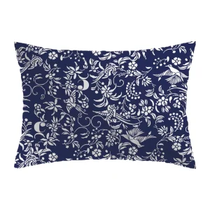 Taie d'oreiller satin de coton Birds Bleu*Cacharel Hot