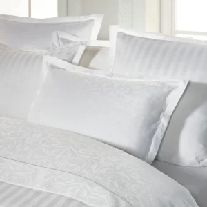 Taie d'oreiller satin de coton - tissé Jacquard - Victorian blanc*Chevignon Best