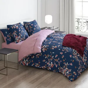 Taie d'oreiller satin de coton - Aurore Rose*Cacharel New