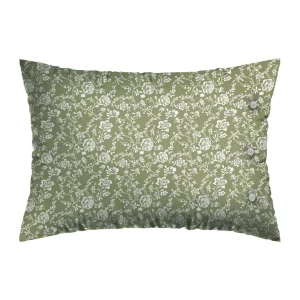 Taie(s) cotton satin - Fleurs Vert*Chevignon Clearance