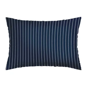 Taie(s) cotton satin - Rayures classiques bleu foncé*Chevignon Clearance