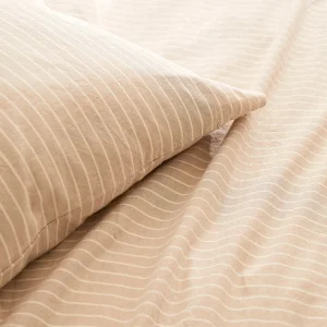 Taie(s) d'oreiller coton tissé teint - Achile Taupe*Chevignon Sale