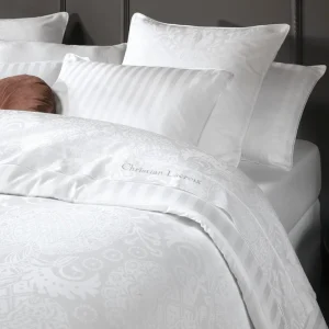Taie(s) d'oreiller en satin de coton - tissé Jacquard - Arles Blanc*CXLbyChristianLacroix Online
