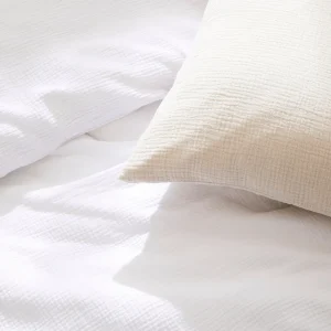 Taie(s) d'oreiller gaze de coton - Uni Taupe*Chevignon Sale