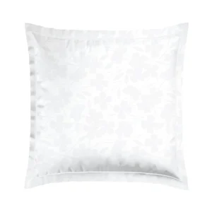 Taie(s) d'oreiller rectangulaires - tissé Jacquard - Petites Fleurs blanc*Cacharel New