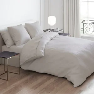 Taie(s) d'oreiller rectangulaires - Uni Taupe*Cacharel Clearance