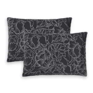 Taie(s) d'oreiller satin de coton - Arabesque Anthracite*CXLbyChristianLacroix Fashion