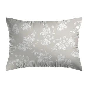 Taie(s) d'oreiller satin de coton - Roses Taupe / Blanc*Cacharel Hot