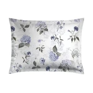 Taie(s) d'oreiller satin de coton - Fleurs Passion blanc*Cacharel Outlet