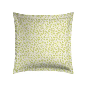 Taie(s) d'oreiller satin de coton - Eglantine Blanc / Lemon*Cacharel Discount
