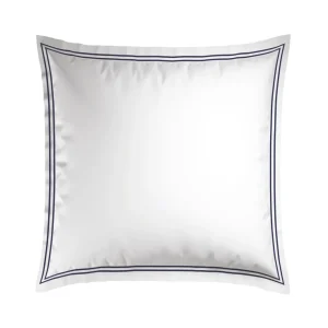 Taie(s) d'oreiller satin de coton - Saint-Tropez Bleu foncé / Blanc*Chevignon Sale