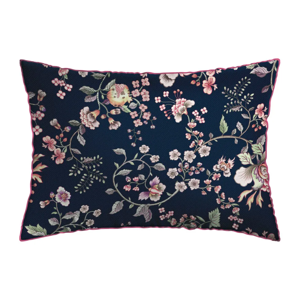 taies_doreiller_satin_de__0-42.webp Taie(s) d'oreiller satin de coton - Jardin secret Bleu foncé / Rose*Cacharel Sale