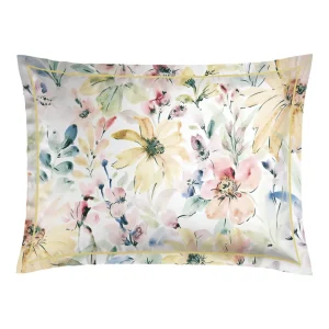 Taie(s) d'oreiller satin de coton - Douceur florale Jaune*Cacharel Fashion
