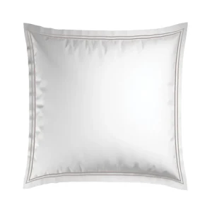 Taie(s) d'oreiller satin de coton - Paris Taupe / Blanc*Maison Héritage Fashion