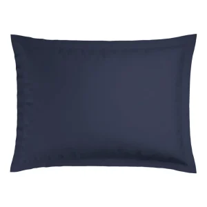 Taie(s) d'oreiller satin de coton Jacquard woven - Bleu foncé*Maison Héritage Outlet