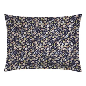 Taie(s) d'oreiller satin de coton - Meadow bleu foncé*Cacharel Outlet