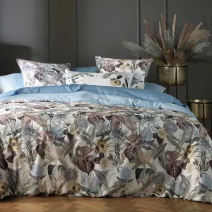 Taie(s) d'oreiller satin de coton - Garden Micro Bleu clair*CXLbyChristianLacroix New