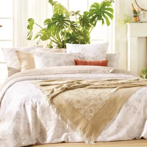 Taie(s) d'oreiller satin de coton - Roses Taupe / Blanc*Cacharel Hot