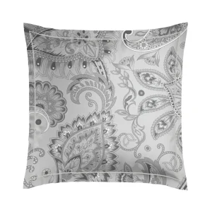 Taie(s) d'oreiller satin de coton - Indienne Noir*Maison Héritage Fashion