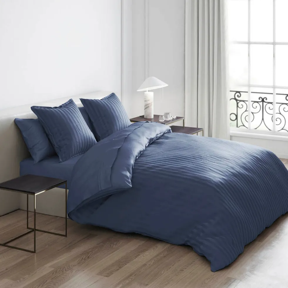taies_doreiller_satin_de__1-164.webp Taie(s) d'oreiller satin de coton rayure tissé jacquard - Bleu*Cacharel Fashion