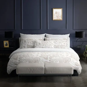 Taie(s) d'oreiller satin de coton - Indienne Taupe*Maison Héritage Hot