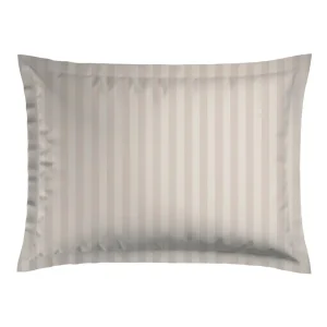 Taie(s) d'oreiller satin de coton rayure tissé Jacquard - Taupe*Ines by Ines de la Fressange Hot
