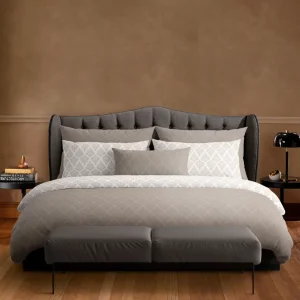 Taie(s) d'oreiller satin de coton - Vibrance végétale Taupe / Taupe*Chevignon Online