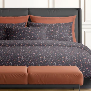 Taie(s) d'oreiller satin de coton - Pétunia orange*Ines by Ines de la Fressange New